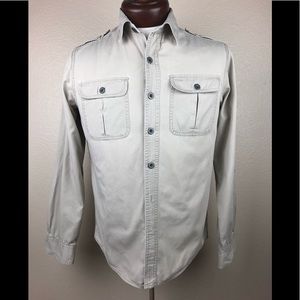 Converse one star button down men’s small